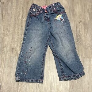 4/$20 George Kids Blue Denim Jeans with Embroidered Design 2-3